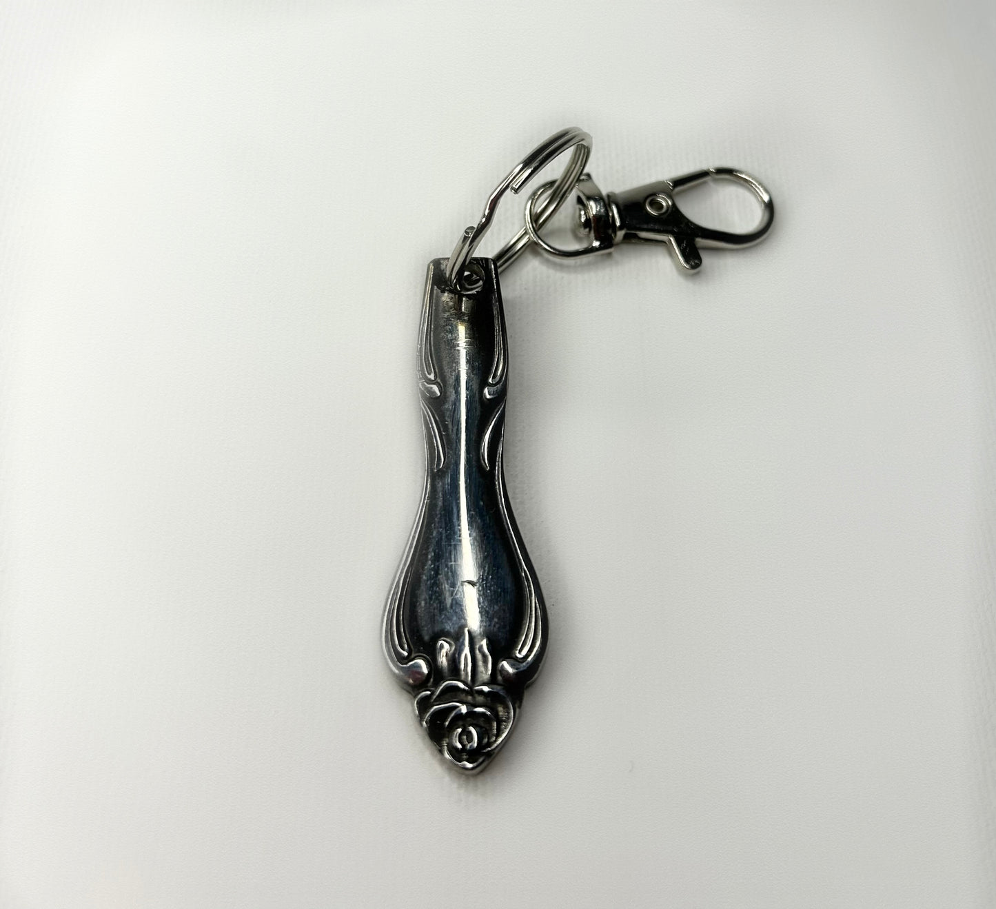 Silver Blossom Keychain
